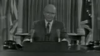 Dwight D Eisenhower  Farewell Address MilitaryIndustrial Complex speech [upl. by Iahk]