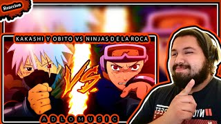 KAKASHI Y OBITO VS NINJAS DE LA ROCA RAP  Naruto Shippuden 2021  AdloMusic  Reaccion [upl. by Perkin339]