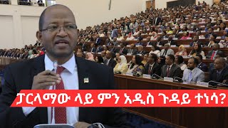 ፓርላማው ላይ ምን አዲስ ጉዳይ ተነሳ [upl. by Lacee]