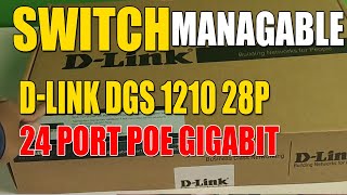 Switch D LINK DGS 1210 28P 24 Port PoE Gigabit Smart Managed Switch [upl. by Eillo]