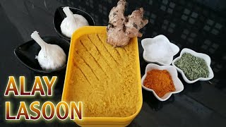 Alay Lasoon  How to make Ginger Garlic Paste in large quantity  Tastes Of Bhatkal [upl. by Blinni]