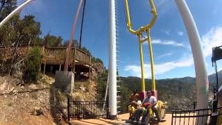 Giant Canyon Swing  Glenwood Springs Adventure Park [upl. by Bergeman]