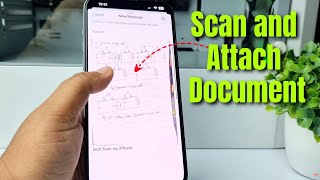 How to Scan and Attach a Document to an Email on iPhone [upl. by Naawaj647]