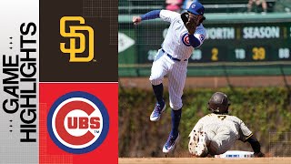 Padres vs Cubs Game Highlights 42723  MLB Highlights [upl. by Frisse]