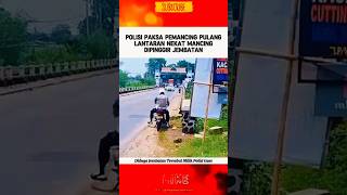 POLISI TANGKAP PEMUDA YANG SEDANG MANCING polisi polri polisiindonesia beritaterkini shorts [upl. by Lunetta702]