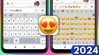 Nuevo teclado de iPhone 2024 para Android Con emojis temas 😍 [upl. by Harness699]