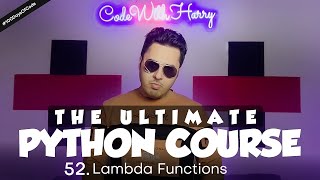 Lambda functions in Python  Python Tutorial  Day 52 [upl. by Ahsataj406]