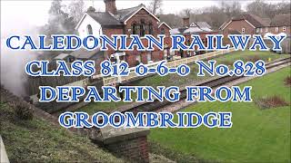 RD26601vid Caledonian Railway 828 departing from Groombridge [upl. by Amek328]