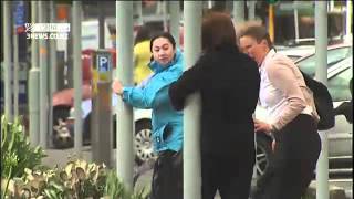 20111121  3NEWS  WELLINGTON WIND TOO STRONG FOR SOME RAW FOOTAGE [upl. by Neesay189]