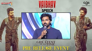 Vaibhav Speech  The GOAT Pre Release Event  Thalapathy Vijay  Venkat Prabhu  Yuvan Shankar Raja [upl. by Nylirac]