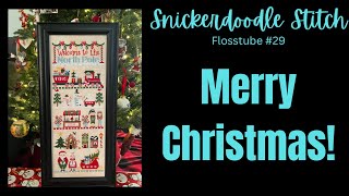 Christmas finishes “throwback” stitching and quilting  Flosstube 29 [upl. by Kaitlynn]