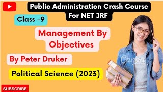 Peter Drucker  Management By Objective  public administration crash course 🔥🔥📚📚🌍🌍 [upl. by Saxen]