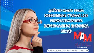 ¿Cómo hago para descargar y usar los prevalidadores información exógena DIAN [upl. by Helbon122]