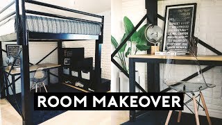 EXTREME ROOM MAKEOVER  LOFT BED ROOM TOUR 2019  Nastazsa [upl. by Hudnut]