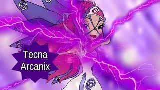 Winx Club  Tecna Arcanix Full TransformationFanArtAnimation [upl. by Eylrac]