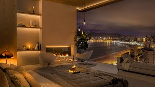 Cozy Bedroom with Soft Piano Jazz Music  Instrumental Jazz Music for Relax Sleep and Study [upl. by Nezam]