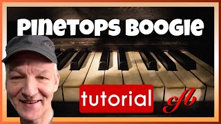 Pinetops Boogie piano tutorial The complete original Boogie Woogie [upl. by Kienan]