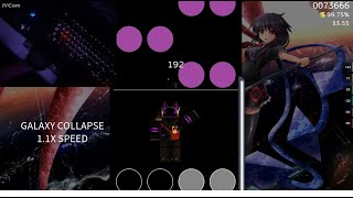 GALAXY COLLAPSE 11x speed full combo quaver handcam [upl. by Hegarty]