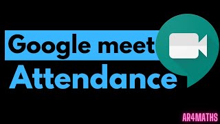 GOOGLE MEET ATTENDANCE  Track your students attendance [upl. by Nnailuj104]