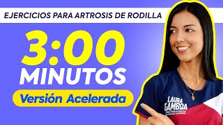 ᐈ Rutina de Ejercicios para Personas con Artrosis de Rodilla 【 RÁPIDA EN CASA 】 ✅💯 [upl. by Ecirtram]