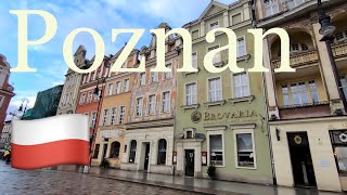 Poznan city walk 🇵🇱 Poznan old town  Poland [upl. by Allerim148]