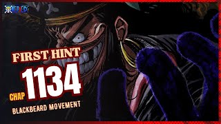 ONE PIECE CHAPTER 1134 FIRST HINT  BLACKBEARD MOVEMENT [upl. by Donielle]