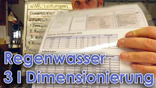 Regenwasserleitungen 3 I Dimensionierung [upl. by Atinele247]