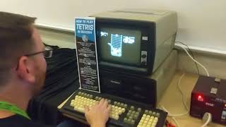 An Электроника ДВК3 Computer Original Tetris and a WorldRanked Player [upl. by Lienahs516]