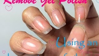 How to remove Gel Polish using an Alternative to Foil [upl. by Whale]