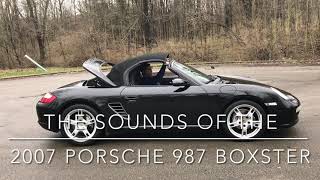 The Sounds of the 2007 Porsche 987 Boxster [upl. by Jaret]