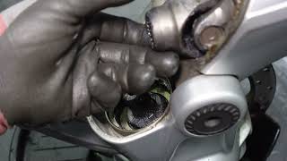 R1200GS ball joint rubber cover replacement [upl. by Douglas]