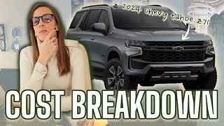 Chevy Tahoe Z71 2024  Cost to Own  Money Breakdown [upl. by Fabriane458]