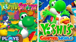 Yoshis Crafted World  All Bosses No Damage [upl. by Llener]