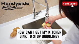 Stop Kitchen Sink Gurgling Simple Fixes amp Common Causes Explained [upl. by Hurff]