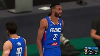 USA vs FRANCE  FULL GOLD MEDAL GAME HIGHLIGHTS  Paris Olympics 2024  August 9 2024  NBA 2K24 [upl. by Lacym]