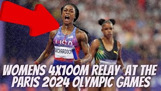 Womens 4X100M Finals At The Paris 2024 Olympics [upl. by Broderic]