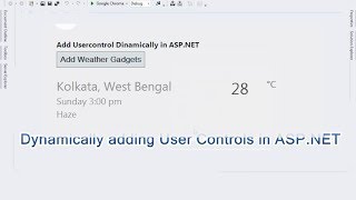 Dynamically adding User Controls in ASPNET [upl. by Elkcim436]