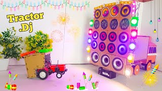 DIY New Mini DJ Truck  Gadi Wala DJ Durga Puja Kaali DJ Trolley Dj kaise banate hai Chhota djdjdj [upl. by Ddart372]