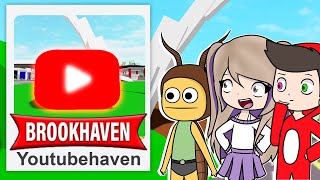 Hice Mi Propio Brookhaven de YOUTUBERS en Roblox [upl. by Assirk]