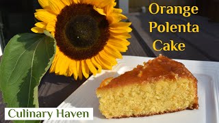 Orange Polenta Cake 🍊🍰  Culinary Haven tutorial [upl. by Dowd]