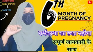 6th month of pregnancy🤰2nd trimestersymtomsbaby developmentcare pregnancy baby 2ndtrimester [upl. by Spearman839]