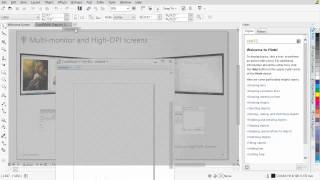 CorelDRAW® Graphics Suite X7  New highresolution and multidisplay support [upl. by Felicia]