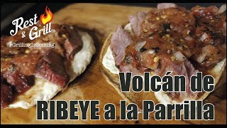 Ribeye a la Parrilla en Volcanes con queso Adobera  Rest amp Grill [upl. by Galen]