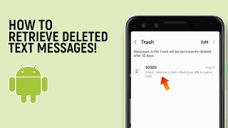 How to Retrieve Deleted Text Messages on Android easy [upl. by Alyks]