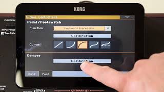 Korg PA Tutorial Calibrating Damper Pedal on PA1000 [upl. by Almeta]