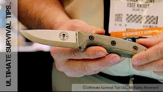 SHOT Show 2014  New ESSE CampLore RB3  Bushcraft  Survival Knife  Scandi Grind  Nice [upl. by Asselam207]