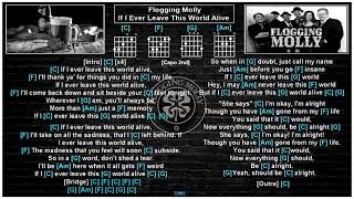 Flogging Molly  If I Ever Leave This World Alive Guitar chords amp lyrics [upl. by Ylrad]