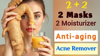 4 Powerful Diy antiaging Acne amp Blemish RemoverMasks amp Moisturizers Natural Ginger Aloe Vera amp… [upl. by Orson745]