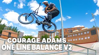 Courage Adams  One Line Balance V2 [upl. by Leirbag]