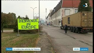 Blocage de lusine Viskase par les salariés qui refusent la délocalisation en Pologne [upl. by Ellenyl]